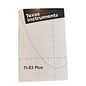 Texas Instruments TI-83 Plus Calculator Manual Guide Book English Paperback